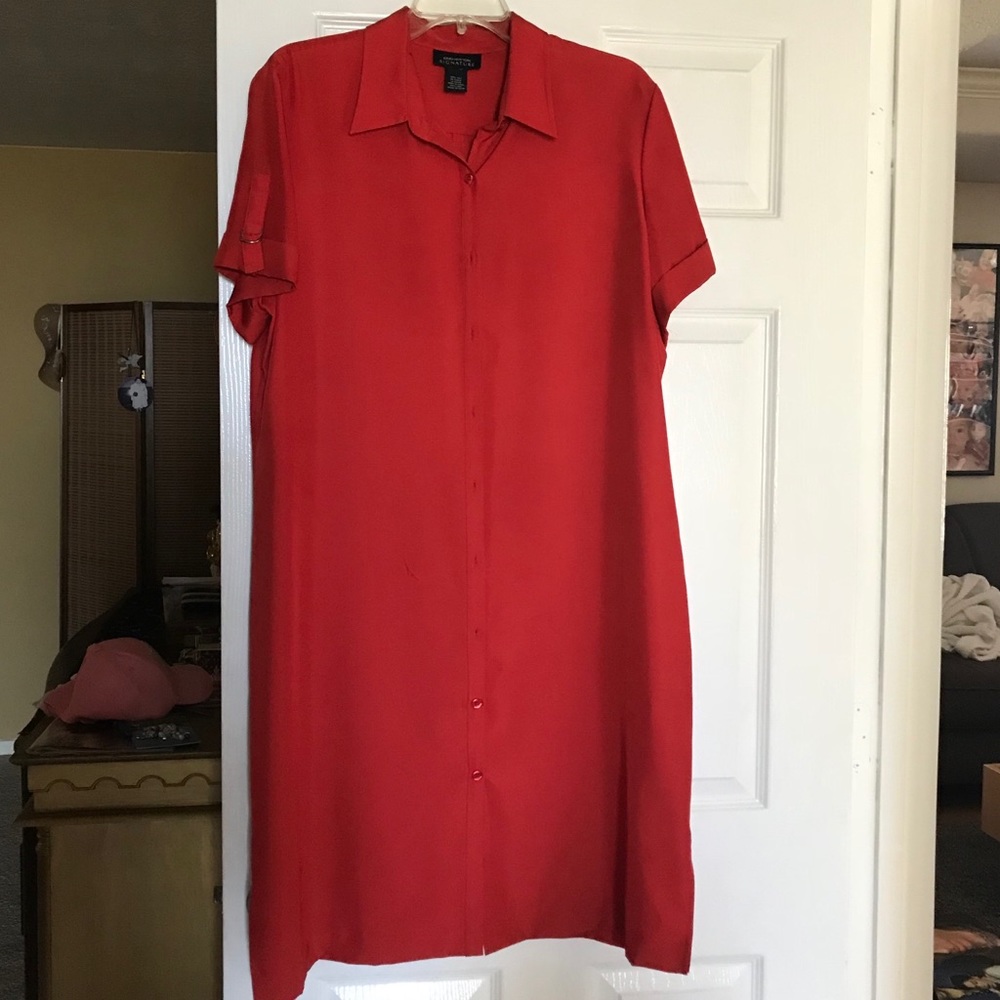 Silk dress.